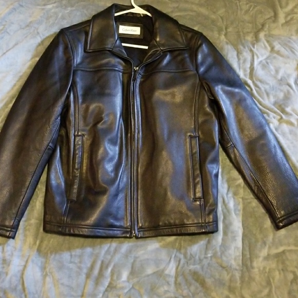 Calvin Klein Other - Calvin Klein Leather Coat